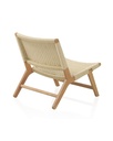 Sillón madera de haya con asiento y respaldo trenzado
