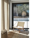 Sillón madera de haya con asiento y respaldo trenzado