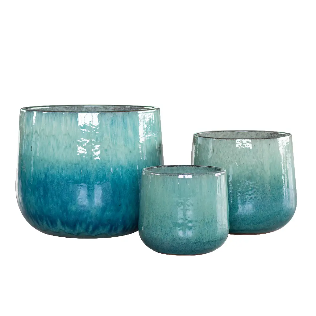 Maceta Novii azul (set 3 ud)