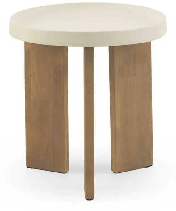 Mesa auxiliar metal/madera