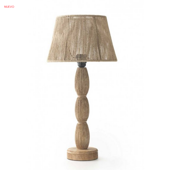 Lámpara de mesa yute