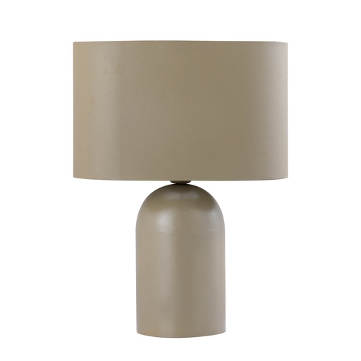 [1674-719655] Rhyda Green iron round table lamp oval lamp shade