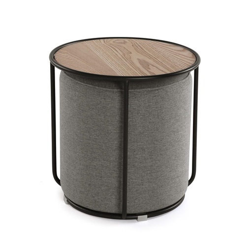 [1677-22050058] Puff y mesa gris claro