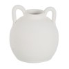 [0023-609924] Jarrón Blanco cerámica 20 cm