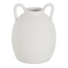 [0023-609925] Jarrón Blanco cerámica 30 cm