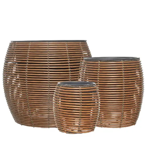 [2005-45214] Maceta Polyrattan (Pack 3 ud)