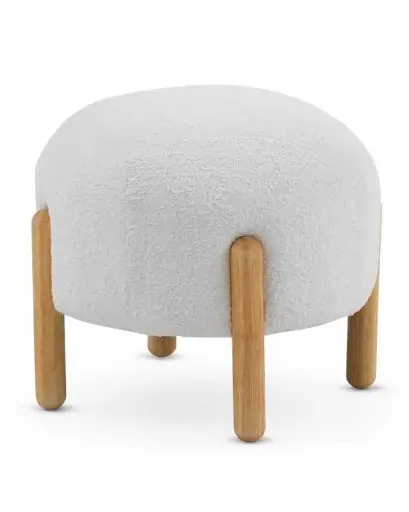 [0149-11283] Puff tapizado boucle banco
