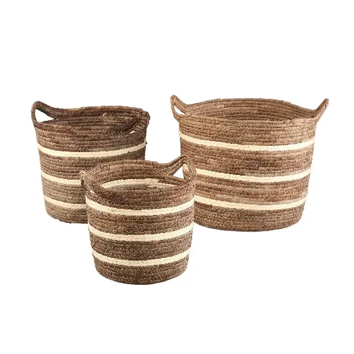 [1674-726252] Cesta natural Monica (set 3 ud)
