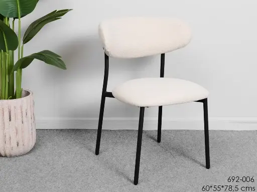 [9114-692-006] Silla Denver crema